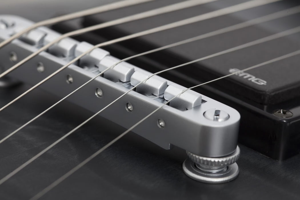 Schecter C-1 Platinum Electric Guitar - See-Thru Black Satin