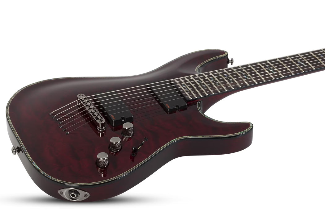 Schecter Hellraiser C-7 Electric Guitar - Black Cherry