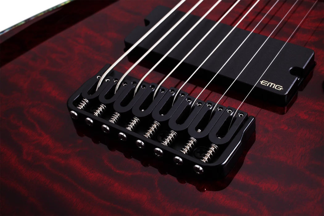 Schecter Hellraiser C-8 Electric Guitar - Black Cherry