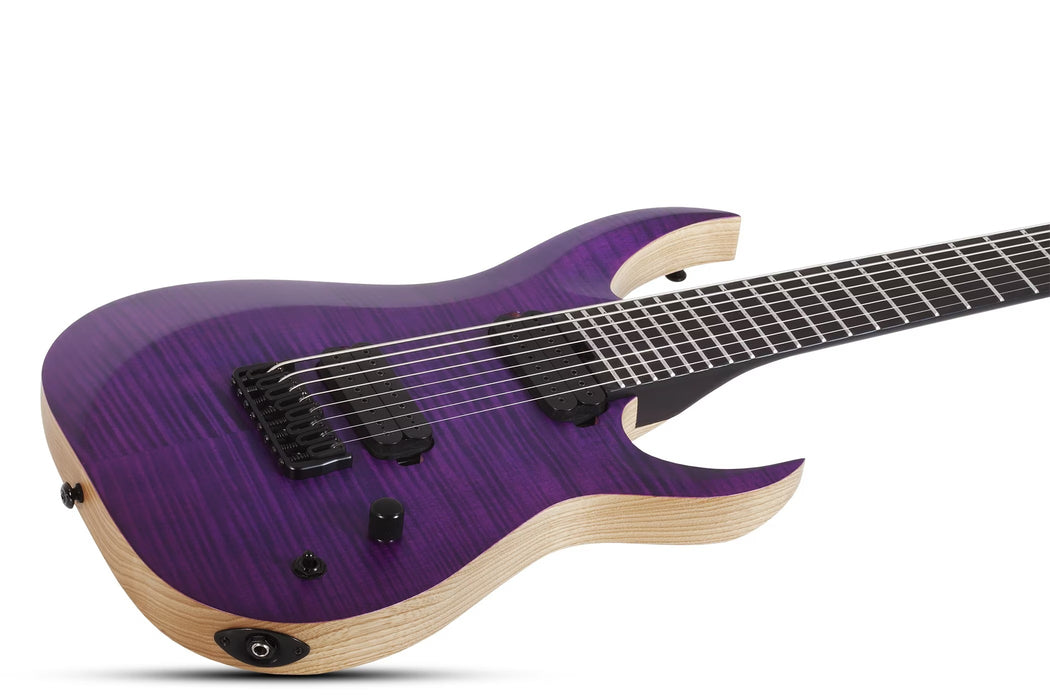 Schecter John Browne Tao-8 Electric Guitar - Satin Trans Purple