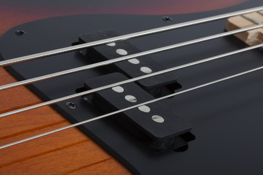 Schecter P-4 Electric Bass Guitar - 3-Tone Sunburst