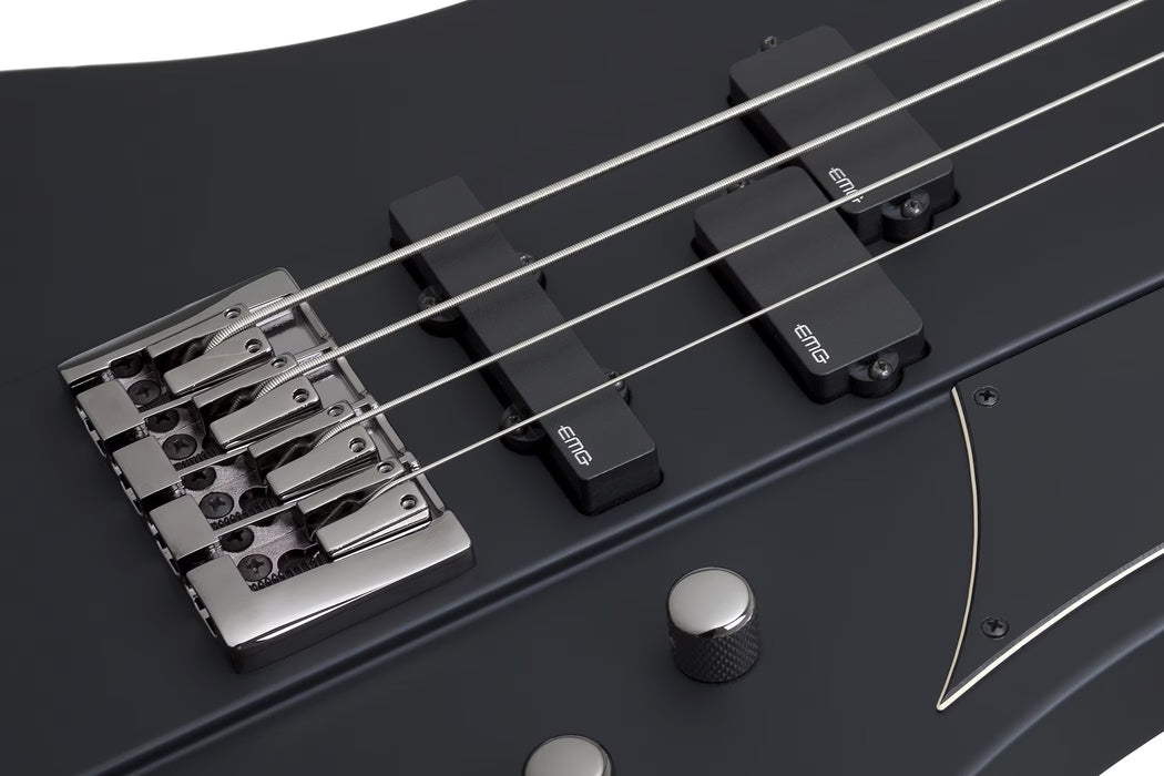 Schecter Nikki Sixx Electric Bass Guitar - Satin Black