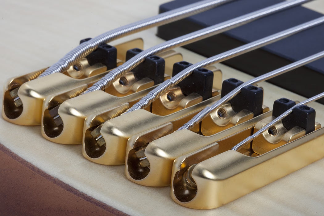 Schecter Stiletto Custom-5 Electric Bass Guitar - Natural Satin