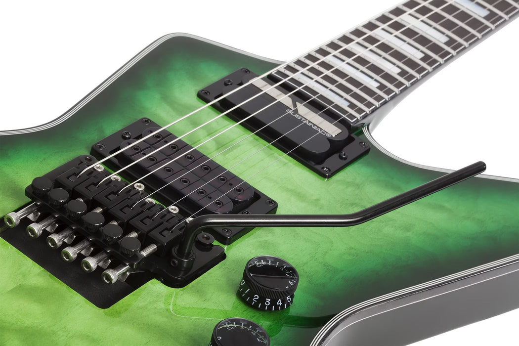 Schecter E-1 FR-S Electric Guitar - Green Burst