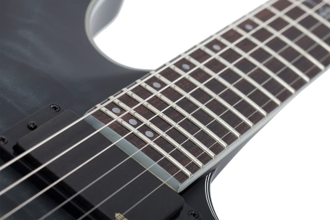 Schecter C-1 Platinum Electric Guitar - See-Thru Black Satin