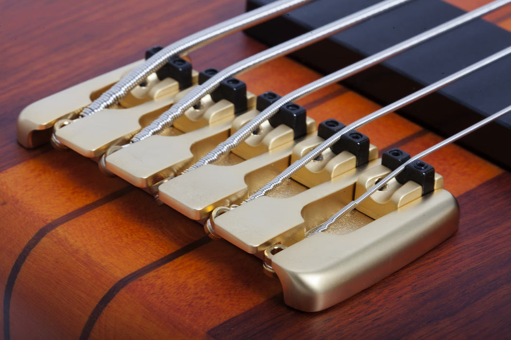 Schecter Stiletto Studio-5 Electric Bass Guitar - Honey Satin