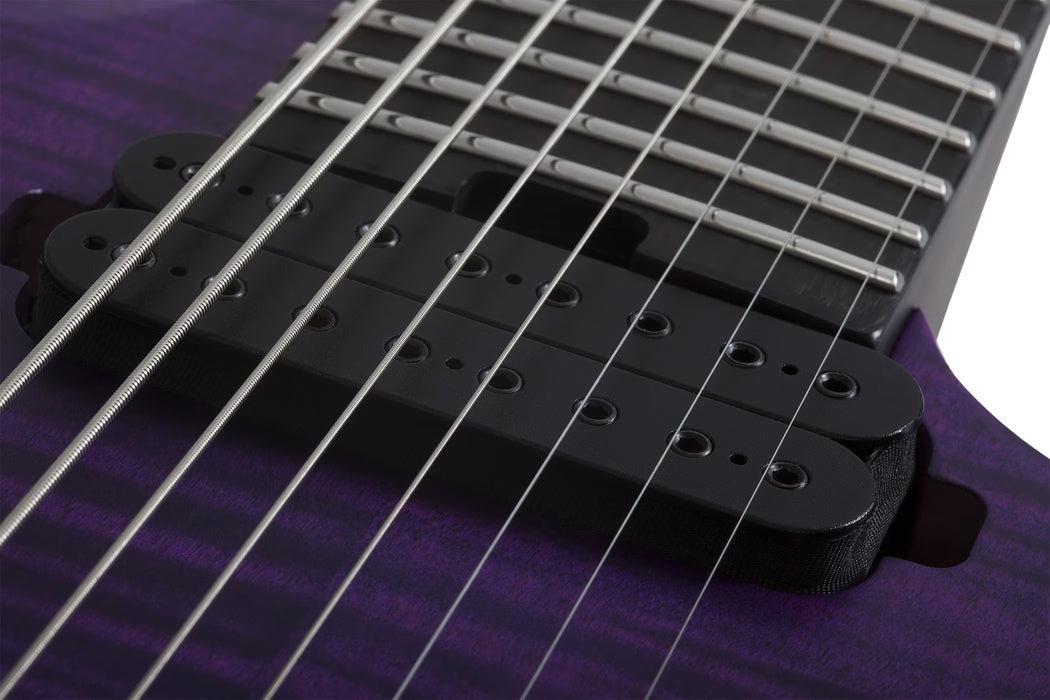 Schecter John Browne Tao-8 Electric Guitar - Satin Trans Purple