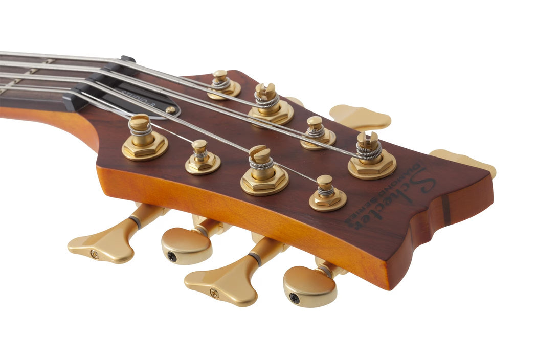 Schecter Stiletto Studio-8 Electric Bass Guitar - Honey Satin