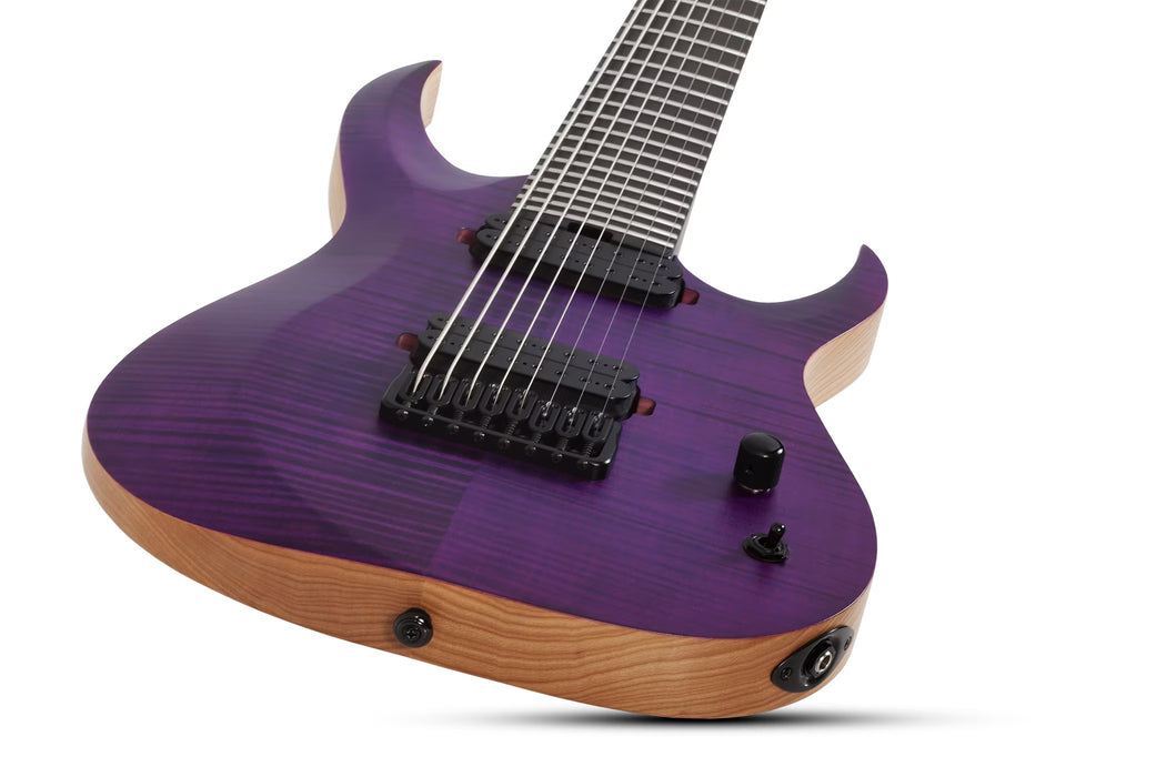 Schecter John Browne Tao-8 Electric Guitar - Satin Trans Purple