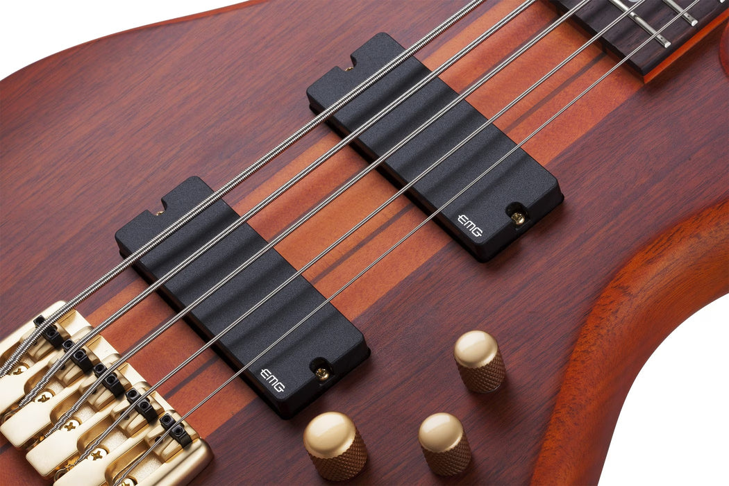 Schecter Stiletto Studio-5 Electric Bass Guitar - Honey Satin