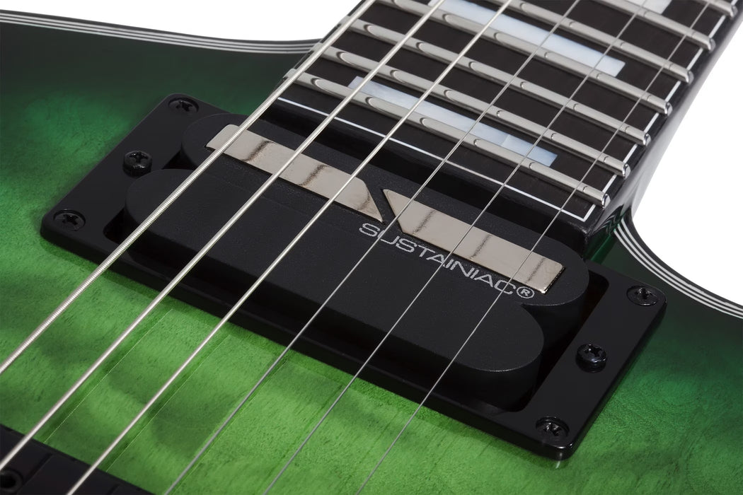 Schecter E-1 FR-S Electric Guitar - Green Burst