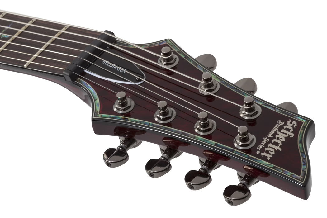 Schecter Hellraiser C-7 Electric Guitar - Black Cherry
