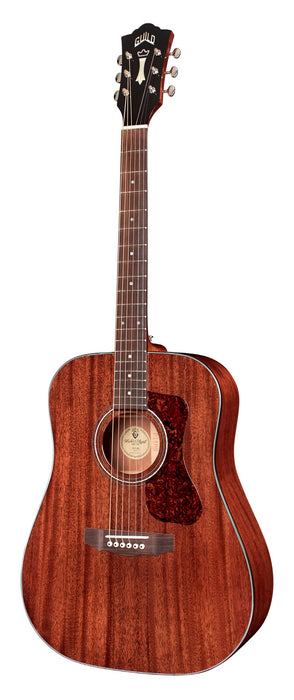 Guild D-120 Acoustic Guitar with Gig Bag - Full Solid Mahogany - Natural