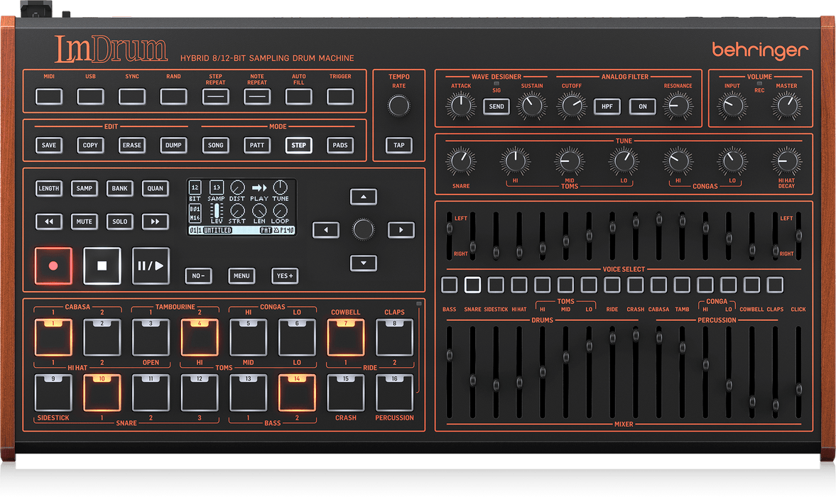 Behringer LM DRUM Hybrid Sampling Drum Machine