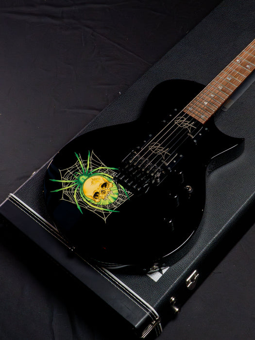 [SN E1710222] Certified Used ESP Japan Kirk Hammett Signature 30th Anniversary KH-3 - Black w/ Spider Graphic