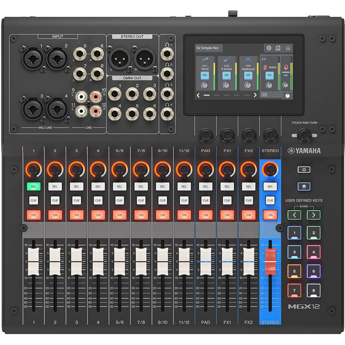 Yamaha MGX12 18-Channel Digital Mixing Console - Black