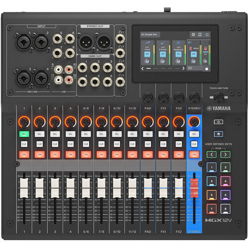 Yamaha MGX12V 18-Channel Digital Mixing Console - Black
