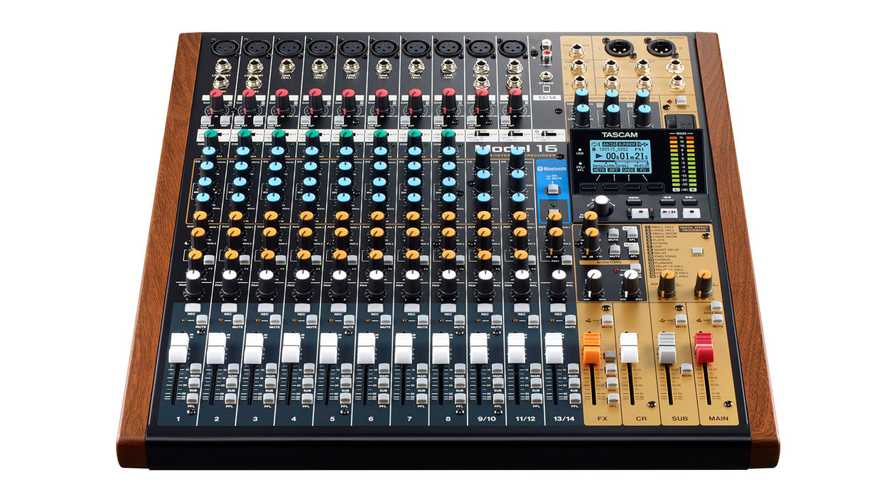 TASCAM Model 16 16-Track Live Recorder & Mixing Console With Audio Interface