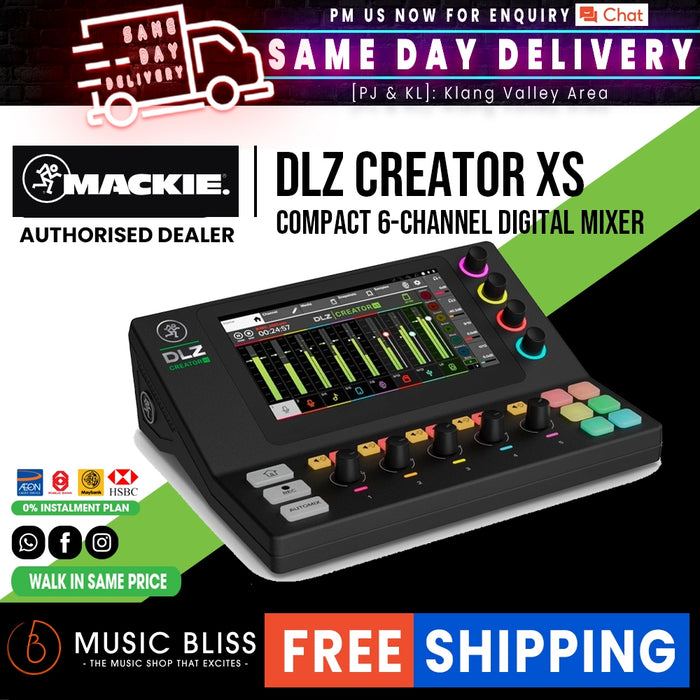 Mackie DLZ Creator XS Compact 6-channel Digital Mixer - Music Bliss Malaysia