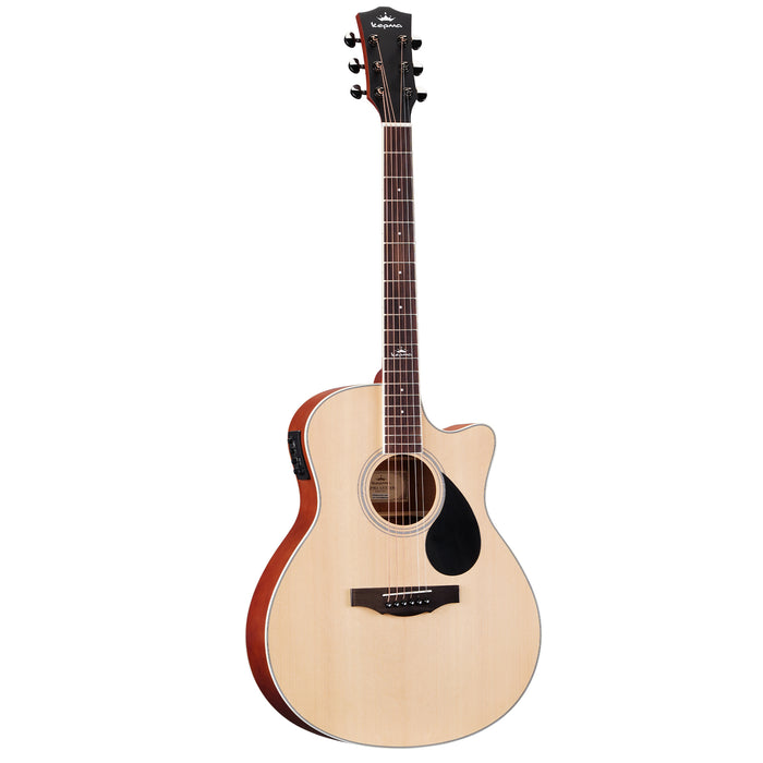 KEPMA A1CEPRO Grand Auditorium Acoustic Guitar with K-1 Pickup - Natural Matt