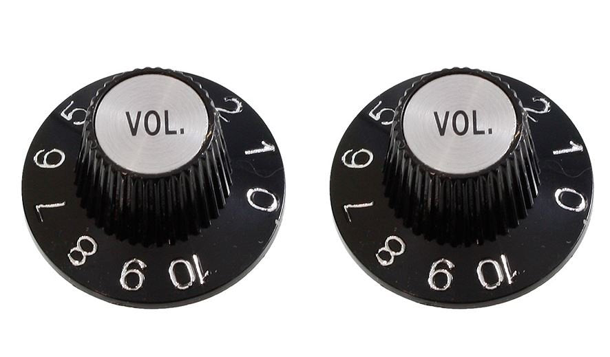 ALLPARTS PK-3244-023 Witch Hat Volume Knobs - Black (Pack of 2)