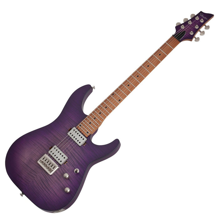 Schecter C-1 Standard Plus Electric Guitar - Trans Purple Burst