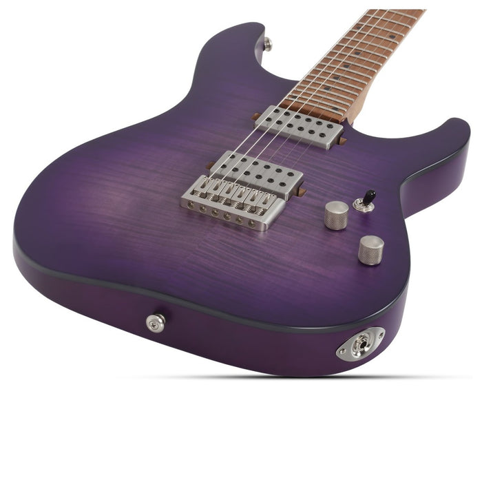 Schecter C-1 Standard Plus Electric Guitar - Trans Purple Burst