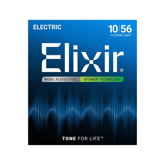 Elixir Strings Optiweb 7-string Electric Guitar Strings - .010-.056 Light