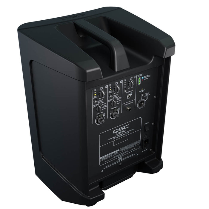 QSC CB10 10-inch Compact Battery-Powered 90° Loudspeaker