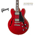 GIBSON ES-339 FIGURED SEMI-HOLLOWBODY ELECTRIC GUITAR - 60S CHERRY - Music Bliss Malaysia