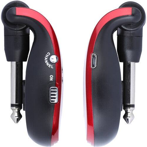 Xvive U2 2.4Ghz Digital Wireless Guitar System - Red