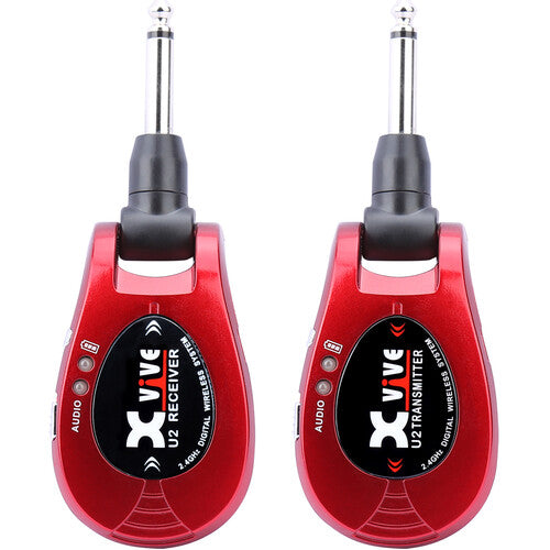 Xvive U2 2.4Ghz Digital Wireless Guitar System - Red