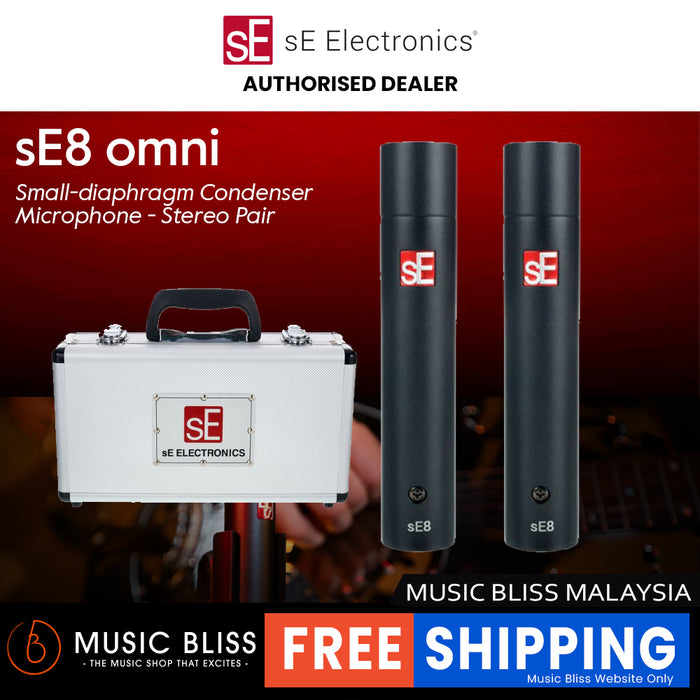 sE Electronics sE8 Omni Small-diaphragm Condenser Microphone - Stereo Pair