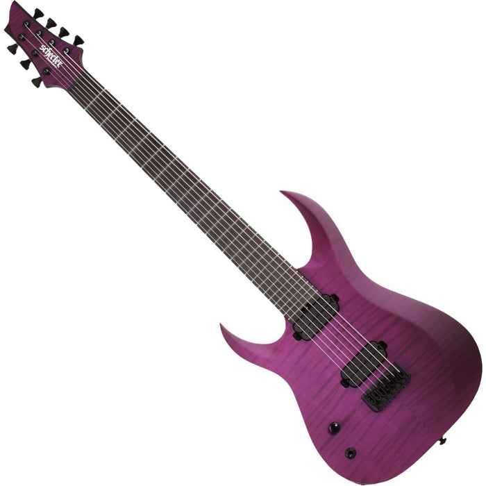 Schecter John Browne Tao-7 Left-Handed Electric Guitar - Satin Trans Purple