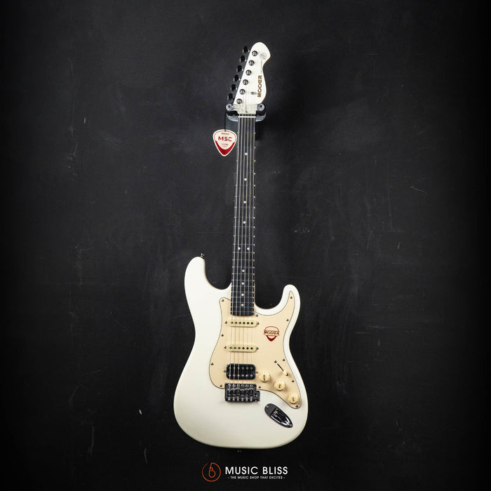 Mooer MSC10 Pro Beginner Electric Guitar - Affordable First Electric Guitar for Students & New Players (Vintage White)