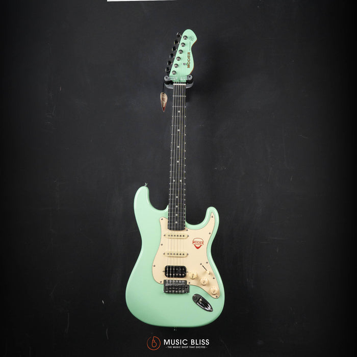 Mooer MSC10 Pro Beginner Electric Guitar - Affordable First Electric Guitar for Students & New Players (Surf Green)