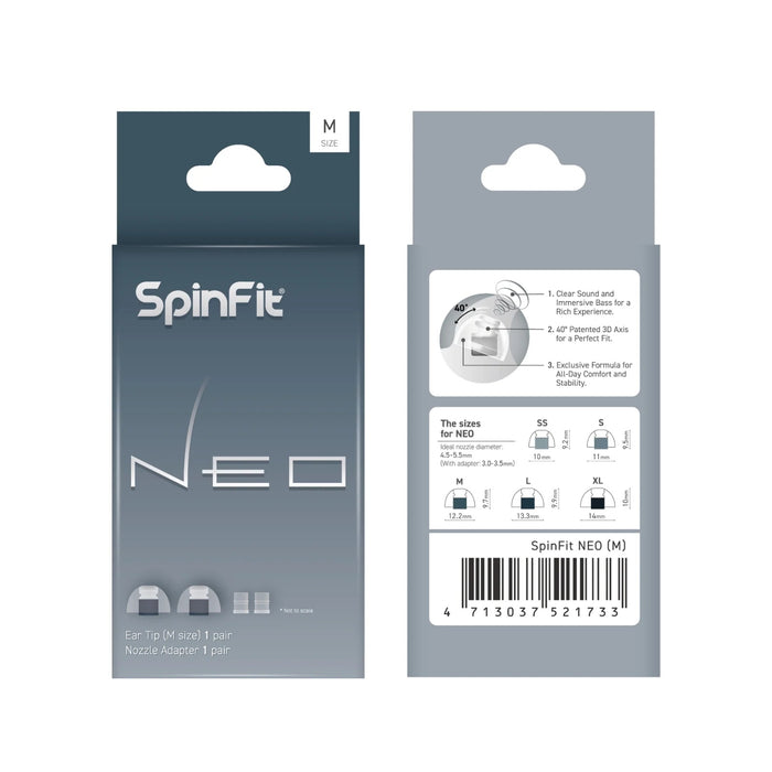 Spinfit Neo Premium Eartips for IEMs - M Size
