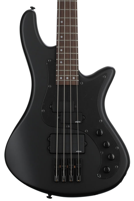 Schecter Stiletto Stealth 4 Bass Guitar - Satin Black
