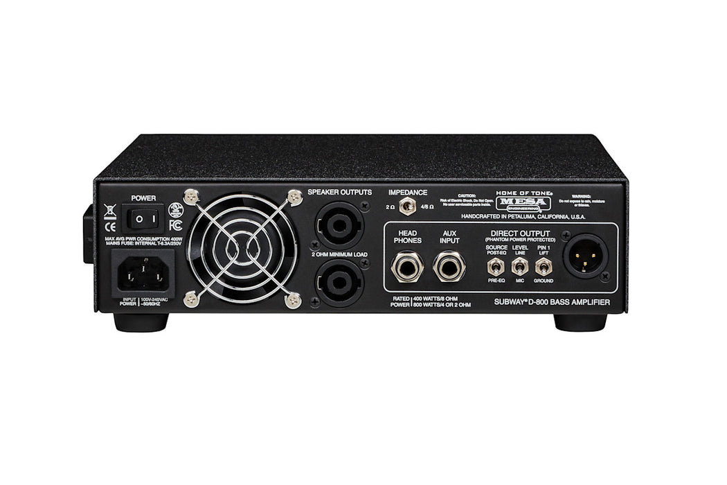 Mesa Boogie Subway D-800 Lightweight 800-watt Bass Head