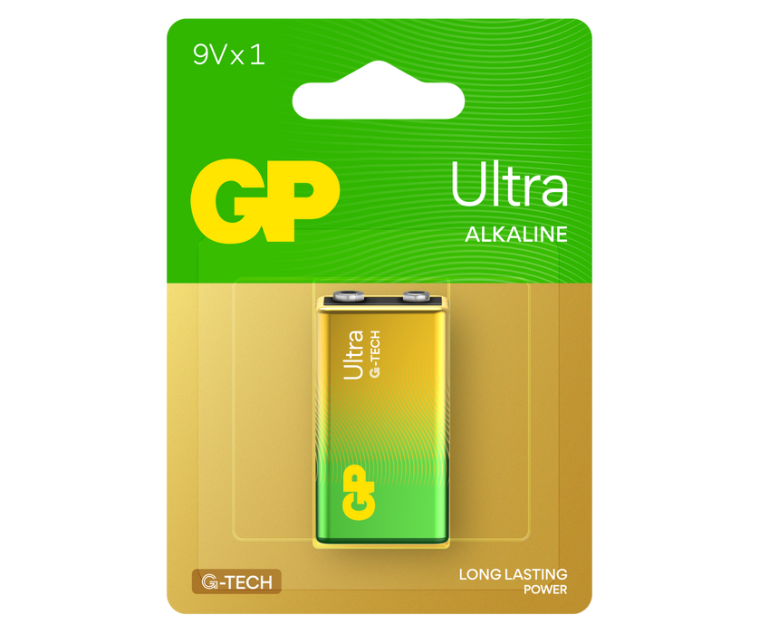 GP Ultra Alkaline 9V Batteries