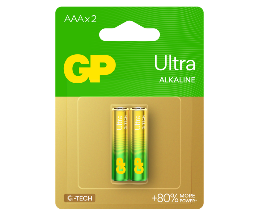 GP Ultra Alkaline AAA Batteries