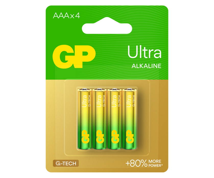 GP Ultra Alkaline AAA Batteries