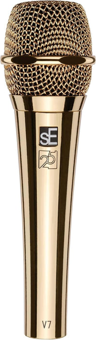 sE Electronics V7 Gold Dynamic Supercardioid Handheld Vocal Microphone - Gold