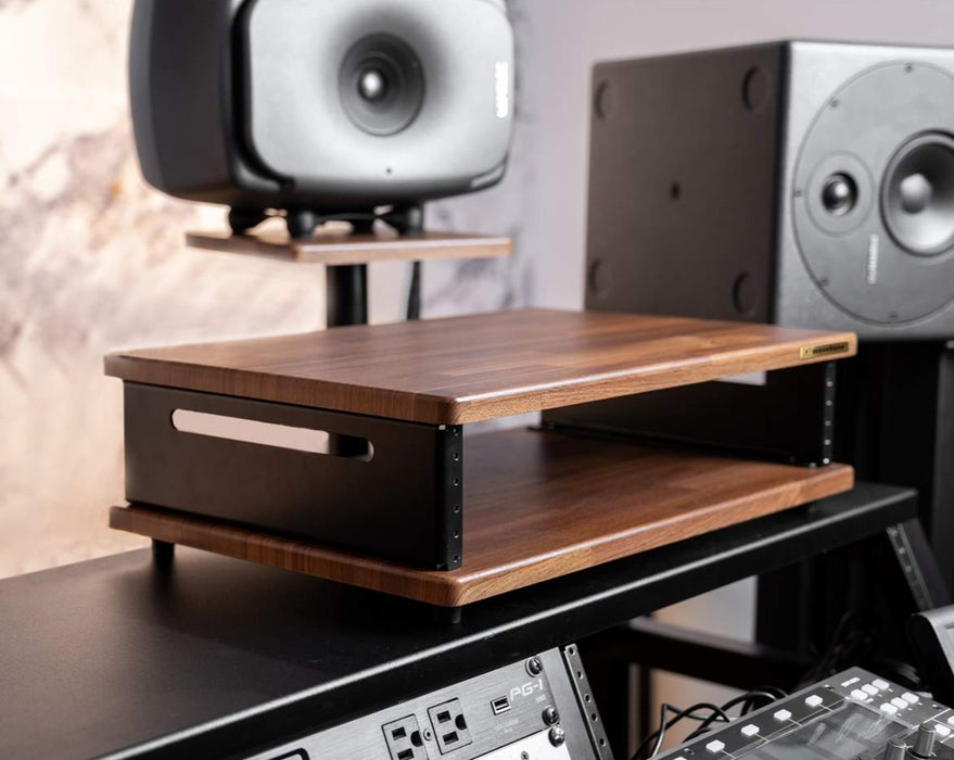 Wavebone Stella 2U Rackmount Case with Wood Top - Music Bliss Malaysia