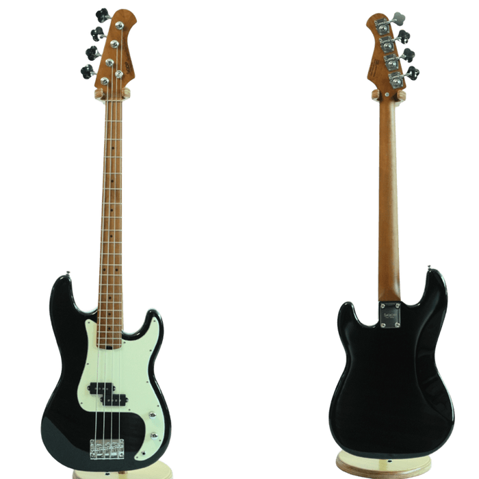 SQOE PB600 PB Series Electric Bass Guitar - Black