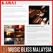 Kawai ES-520 Portable Digital Home Piano - White - Music Bliss Malaysia