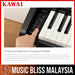 Kawai KDP-75 Digital Home Piano - Embossed White - Music Bliss Malaysia