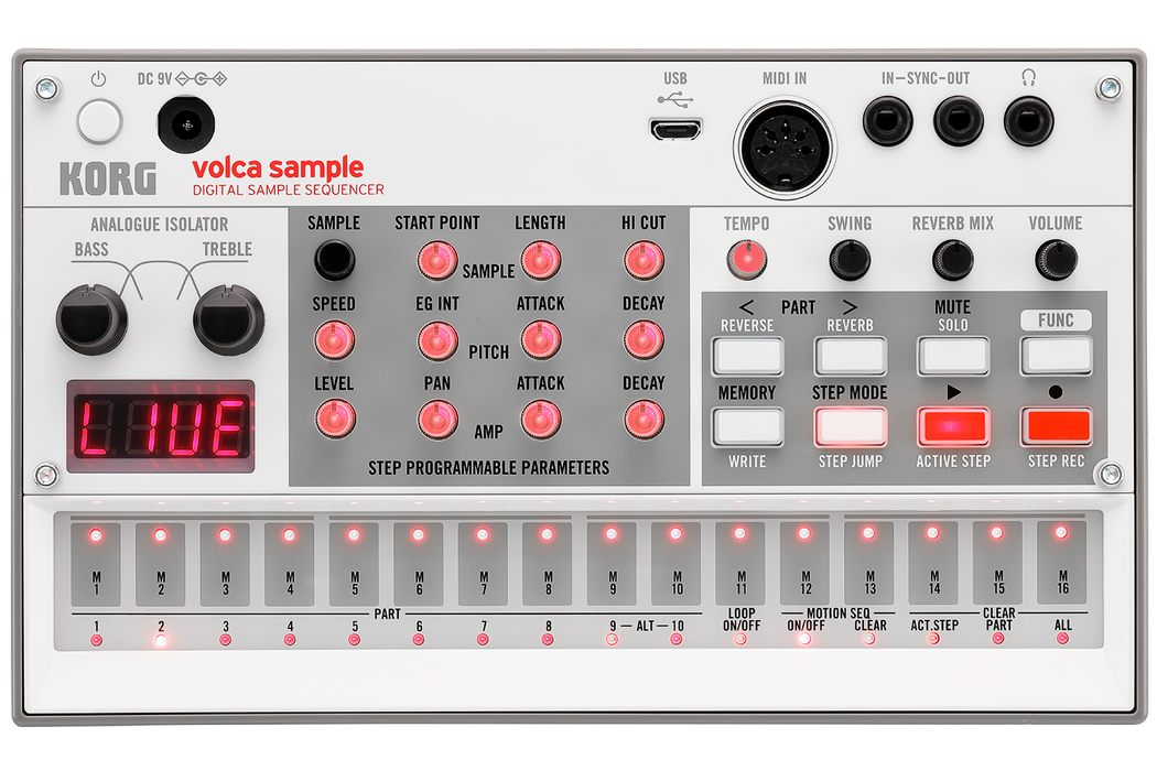 Korg Volca Sample 2 Digital Sample Sequencer with 0% Instalment (Volca-Sample2 / Sample2) - Music Bliss Malaysia