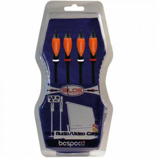 Bespeco SL2R300 Silos Series Dual RCA to Dual RCA Stereo Interconnect Cable 3M (SL2R-300) - Music Bliss Malaysia