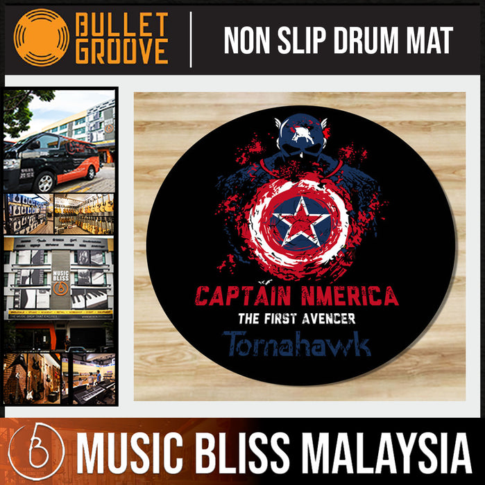 Bullet Groove Drum Mat, Non-Slip Drum Mat, Drum Mat for Carpets and Hard Surfaces. Best Budget Drum Mat - Music Bliss Malaysia